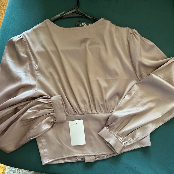 Bronze Satin Blouse - Picture 2 of 2